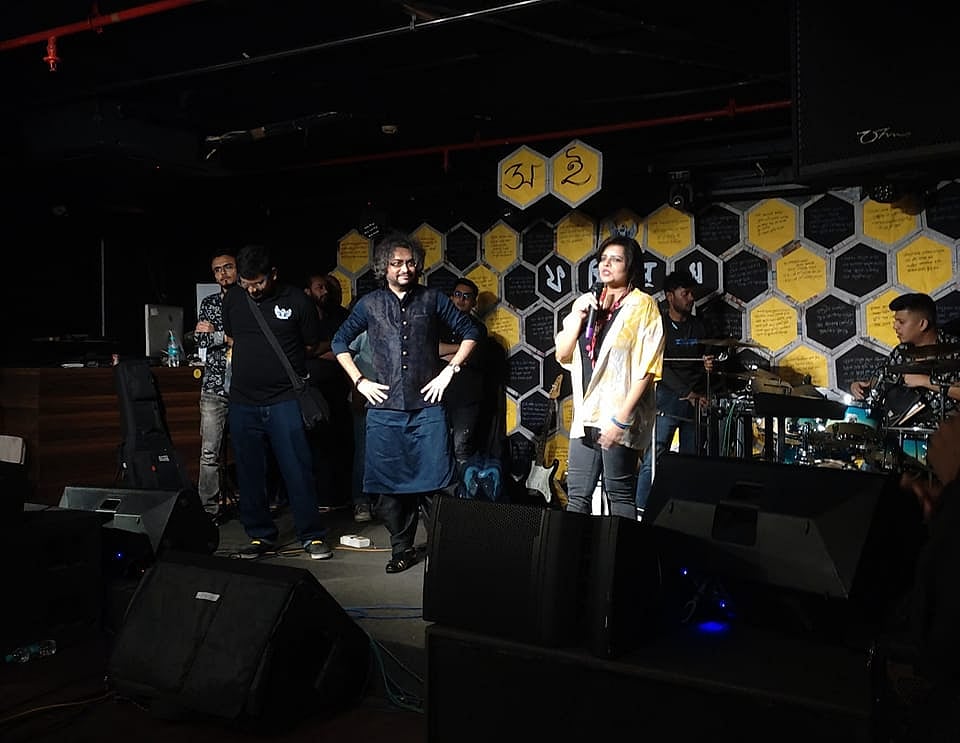 Iconic singer Rupam Islam with Rupsha Dasgupta at TopCat CCU